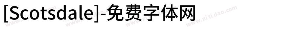 [Scotsdale]字体转换